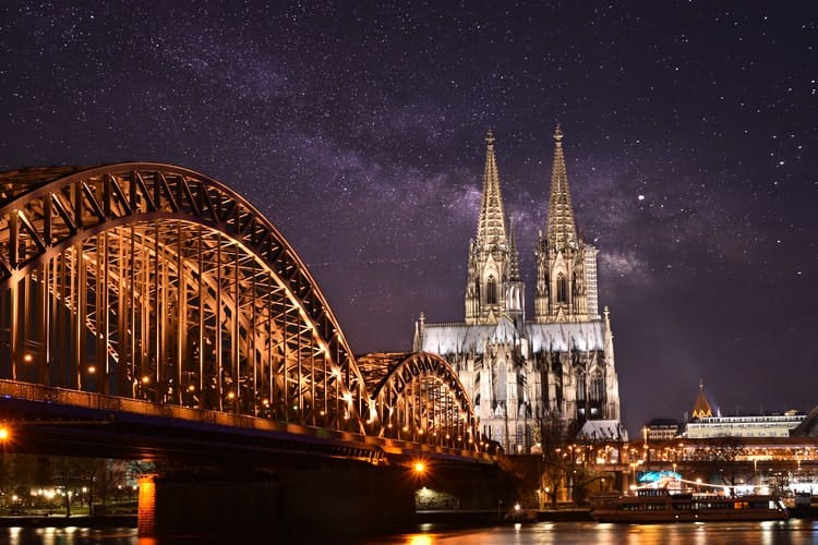 top destinations in germany, cologne Dom cathedral in the night