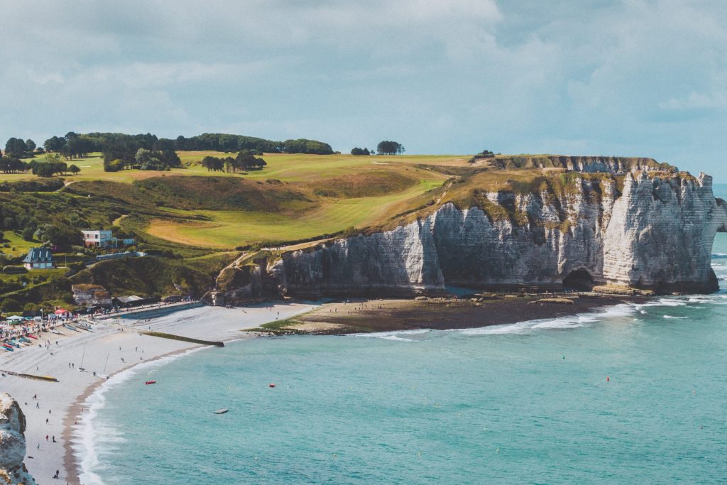 Coast of France on a sunny day