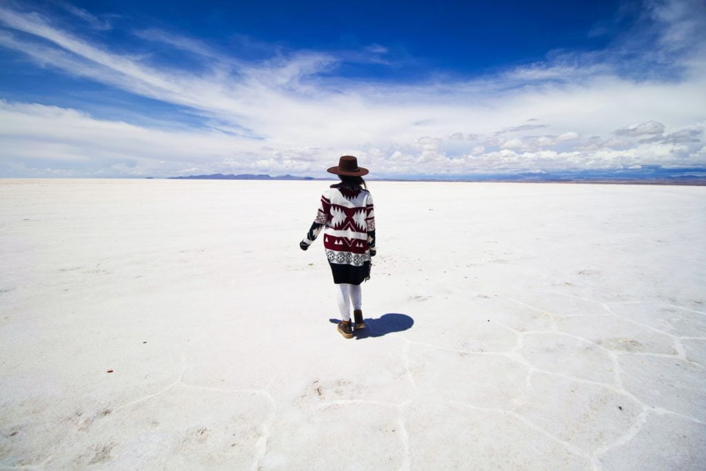 die Salzwüste in Bolivien
