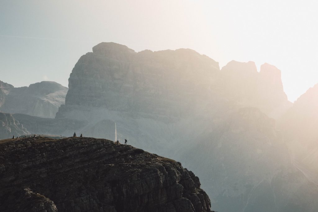 Panorama in den Dolomiten in Norditalien, ein tolles Ziel für den Frühling 2021