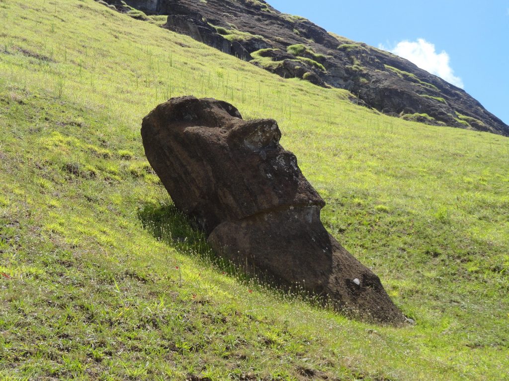 The heads of the Easter Island statues are just the tip of the iceberg