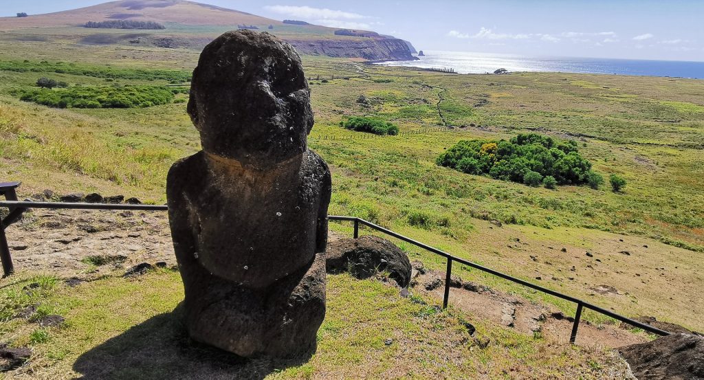 One of the statues has unique characteristics