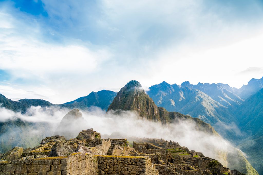 Eine wunderschöne Aussicht auf den Machu Picchu