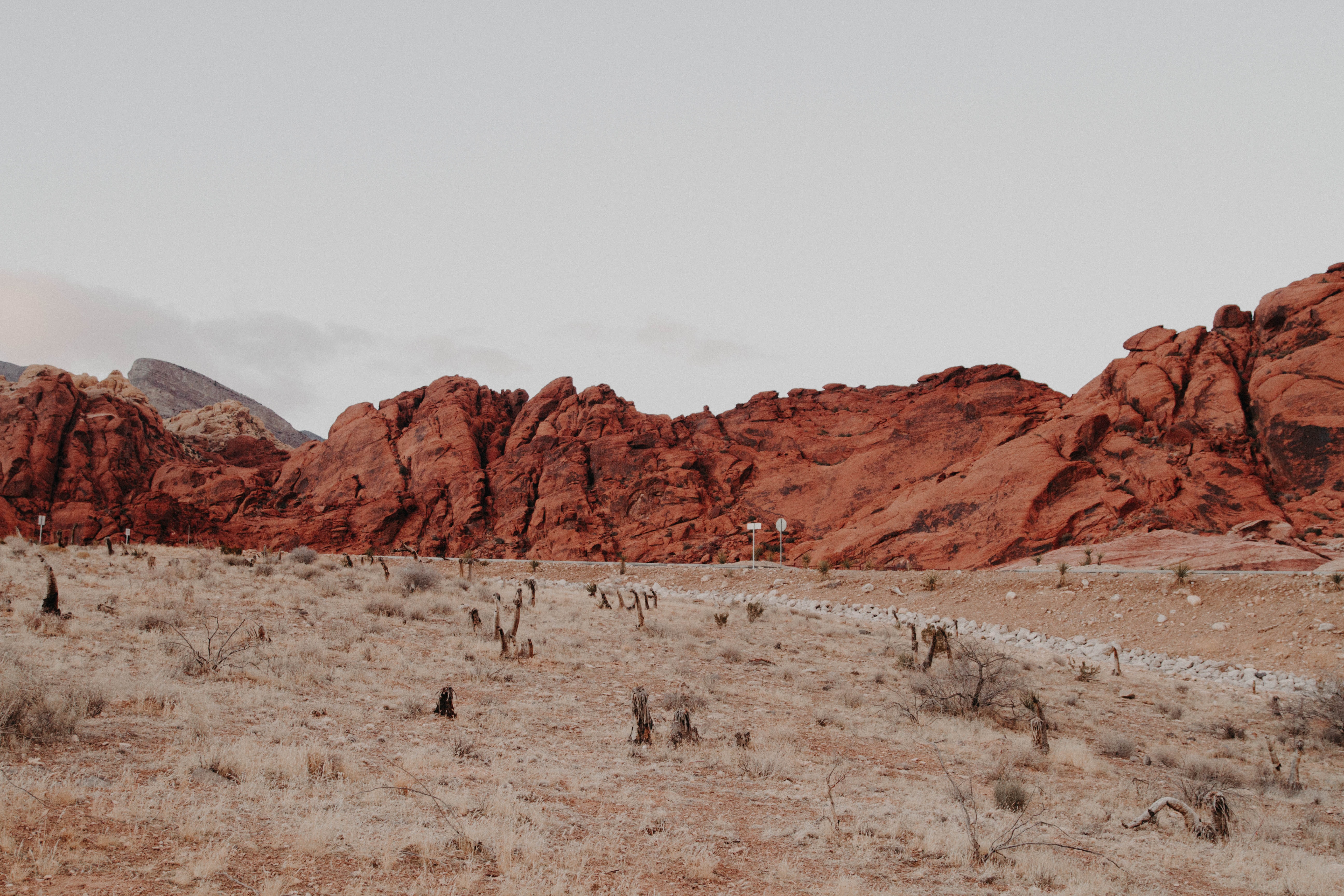 The red rock in Red Rock National Park is an incredible backdrop for climbers and hikers. 