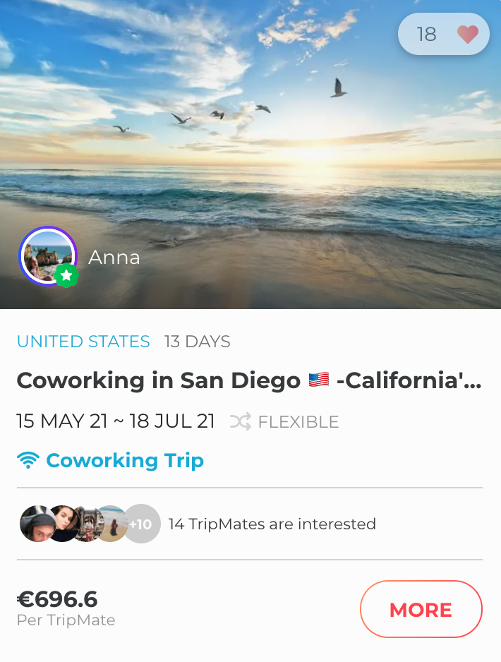 Coworking in San Diego on Trip of the week show.