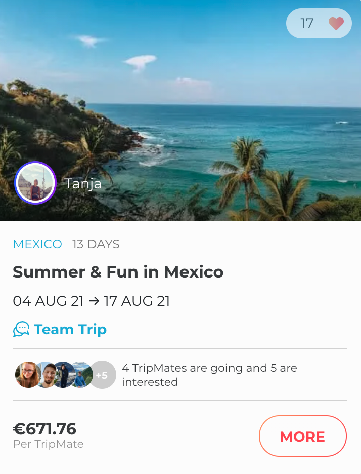Summer and fun in Mexico group trip.