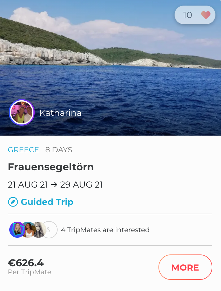Women sailing trip in Greece.