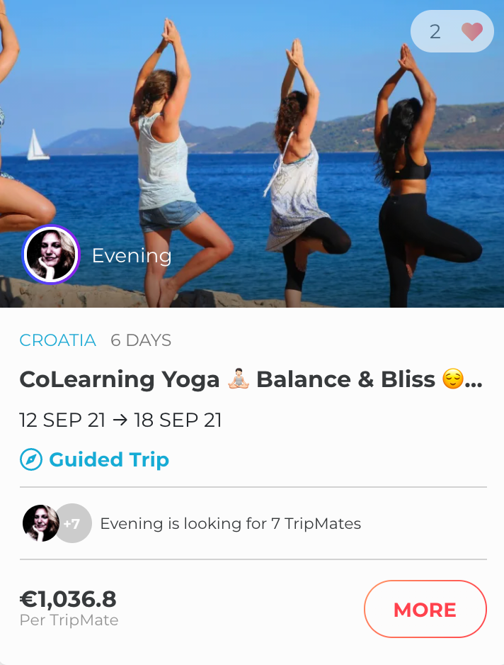 Colearning yoga trip in Croatia.