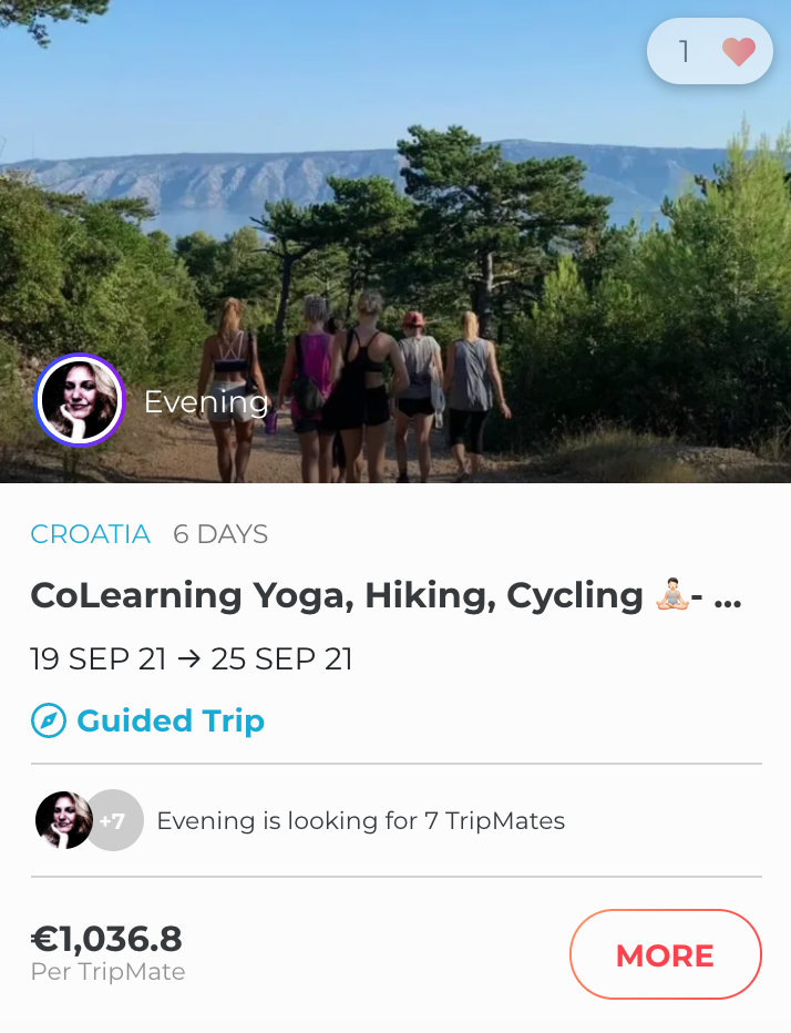 Colearning and yoga in Croatia trip.