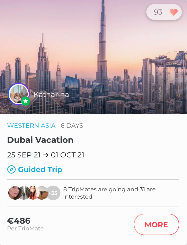 A vacation in Dubai.