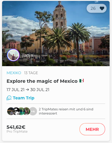 Join Tanjas Trip to Mexico