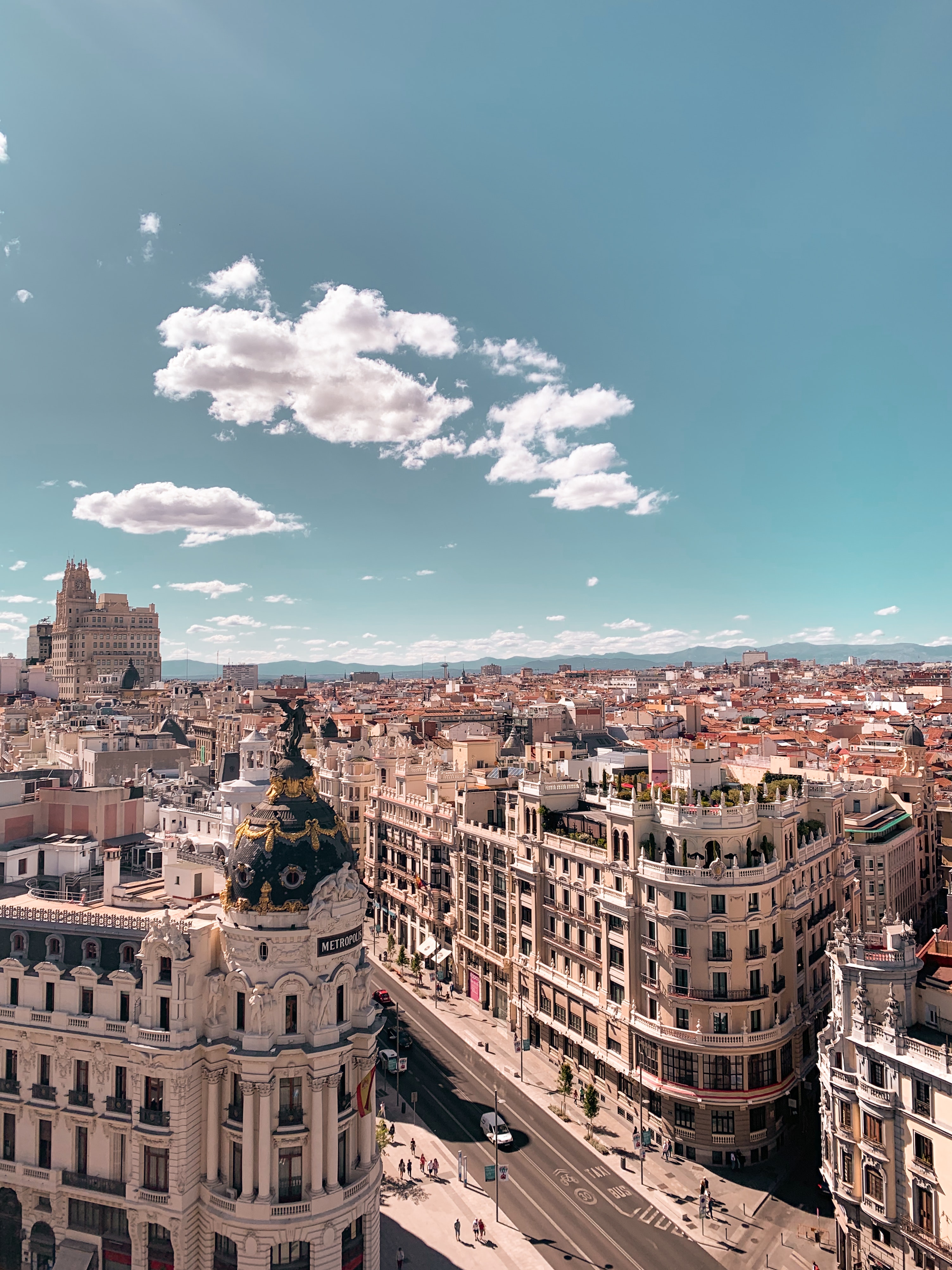 A view of Madrid in Spain.