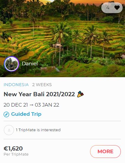 Book a trip to Bali for New Years