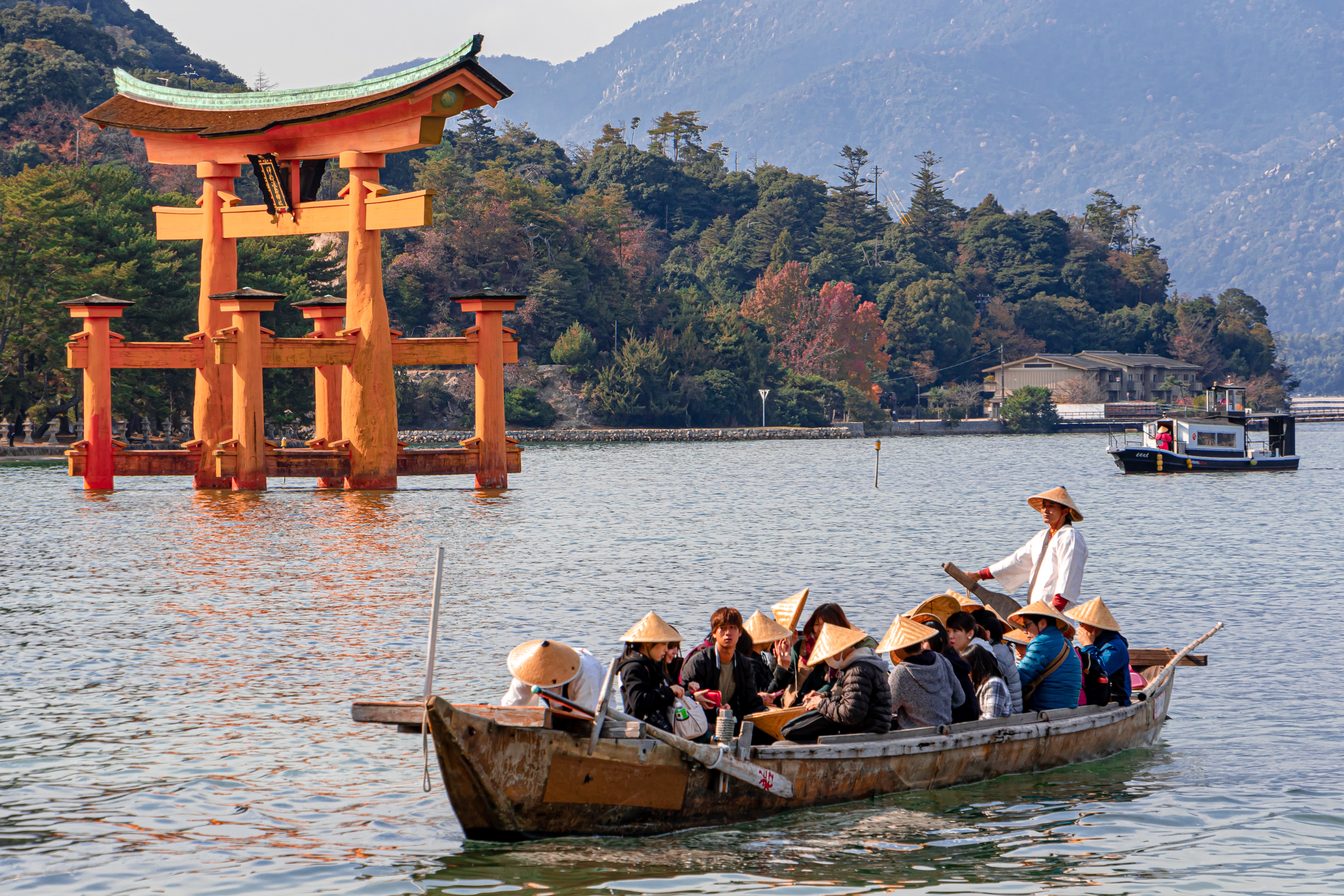 People on a boat tour in Asia