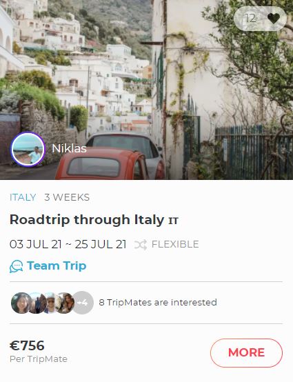 Book a road trip to Italy