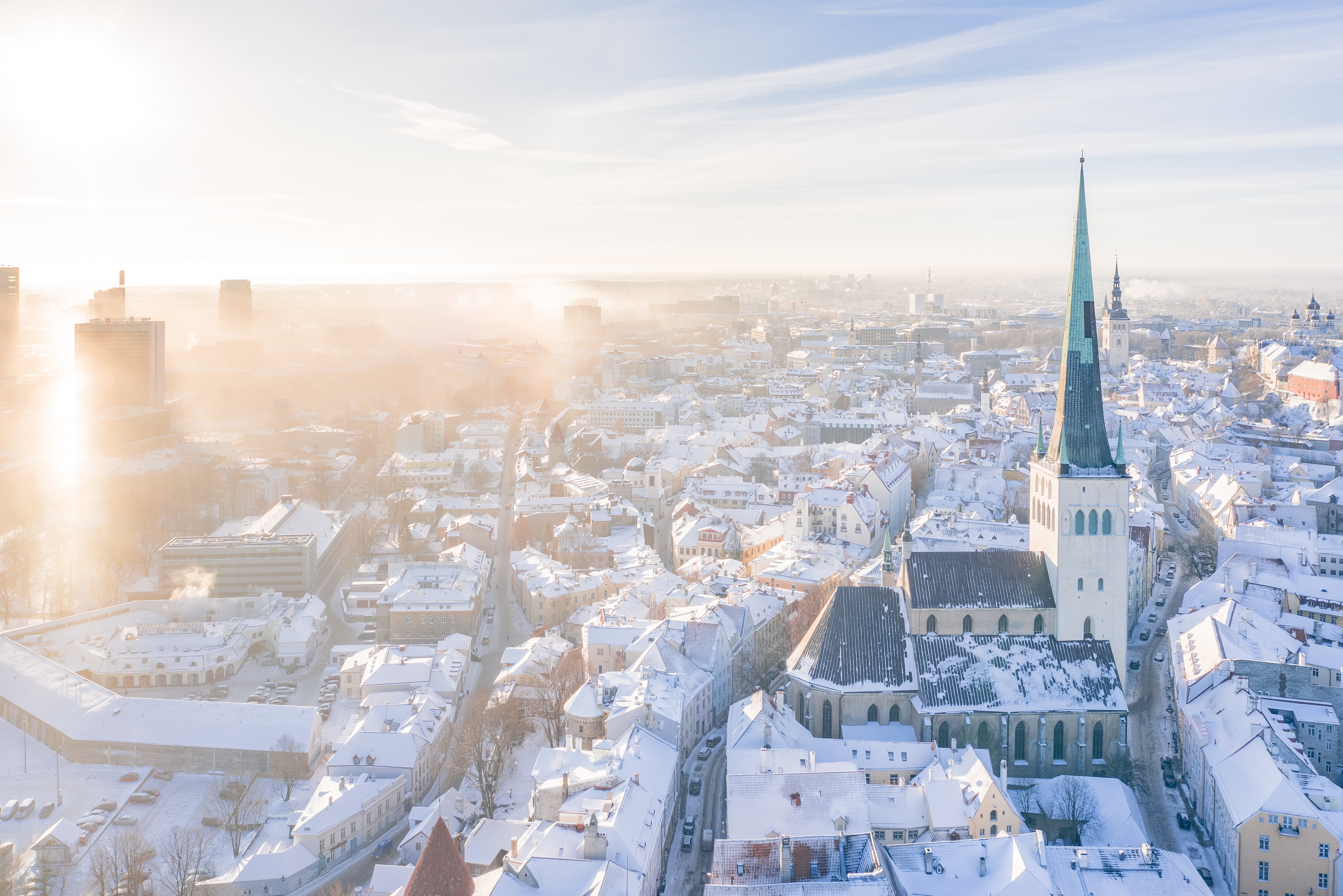 A view of Tallinn in Estonia.