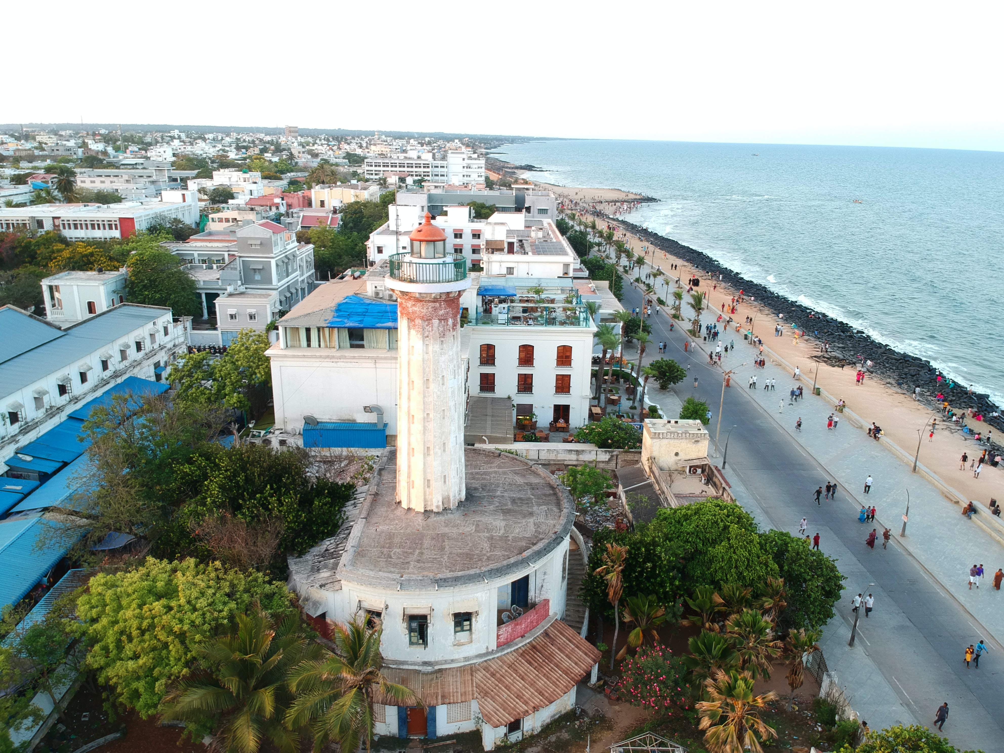Pondicherry ist eine Stadt mit französischen Einflüssen.