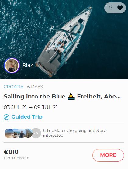 Sailing trip to Croatia