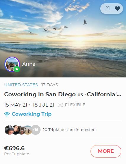 Book a trip to go coworking in San Diego
