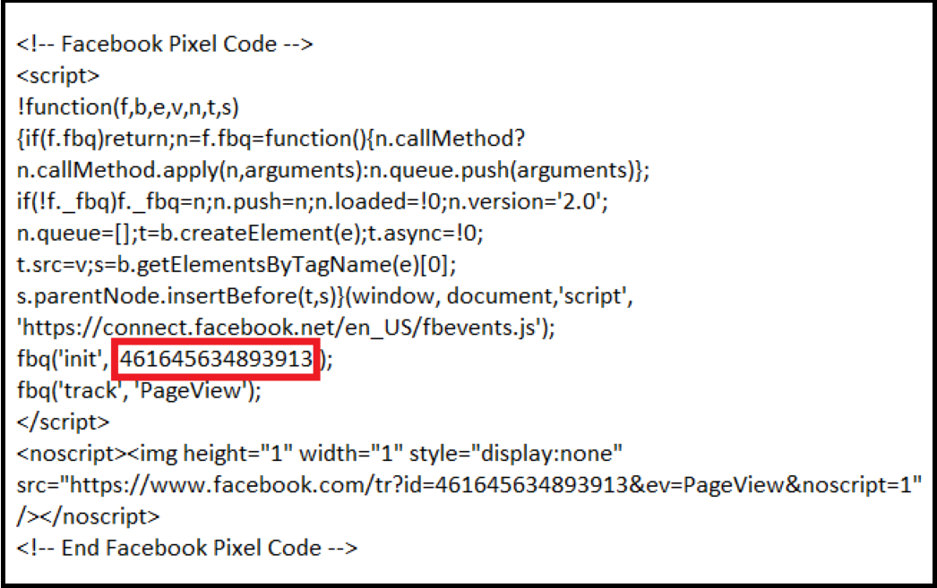 facebook pixel id1