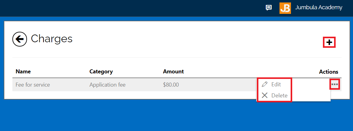 edit application fee