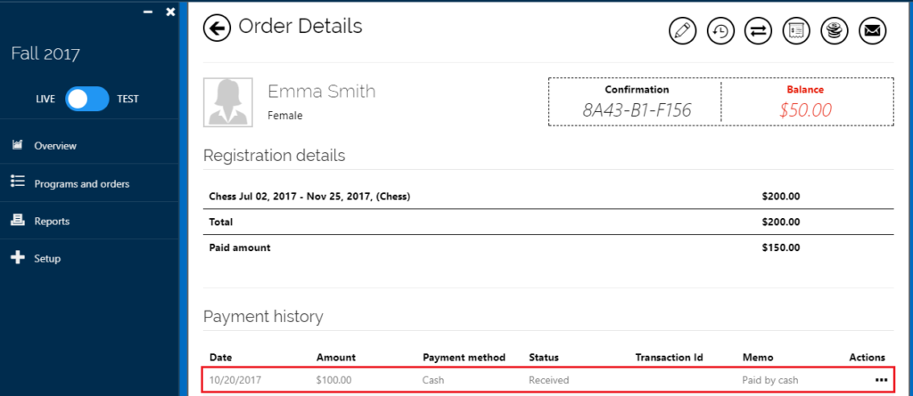 take-a-payment-order-history