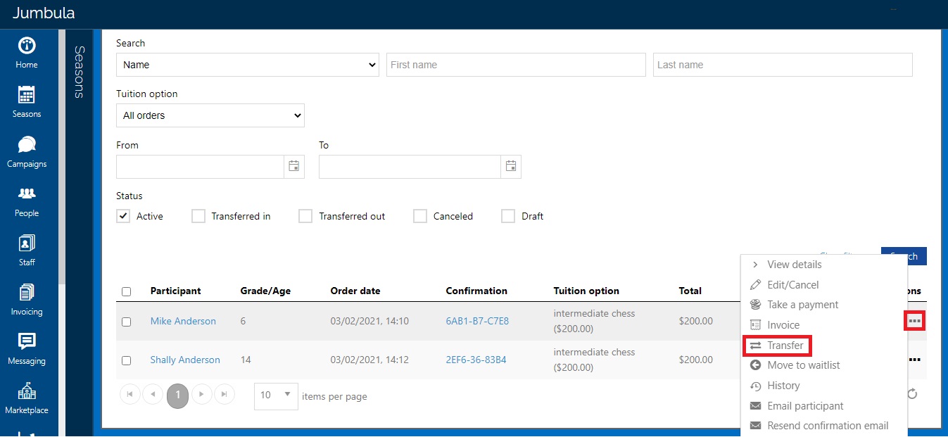 click-on-transfer-option