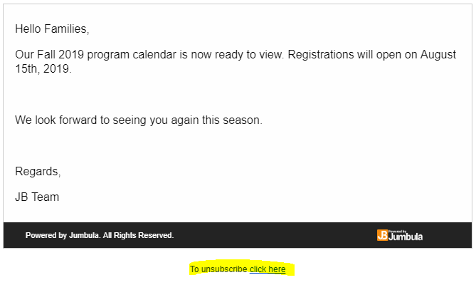 unsubscribe