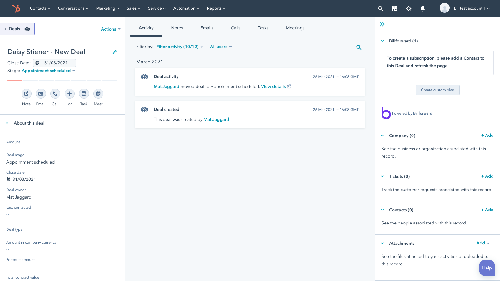 Custom Deals and New Plans Creation